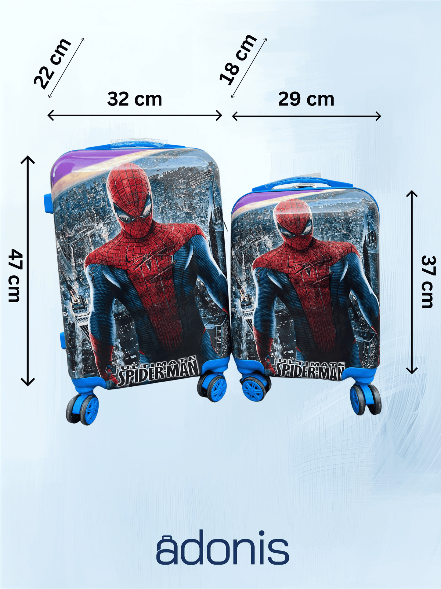 Set of 2 Carry-On Suitcases for Kids