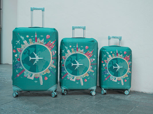 Waterproof Picture Luggage Protector Suitcase