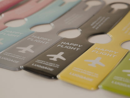 Happy Flight Travel Bag Tags