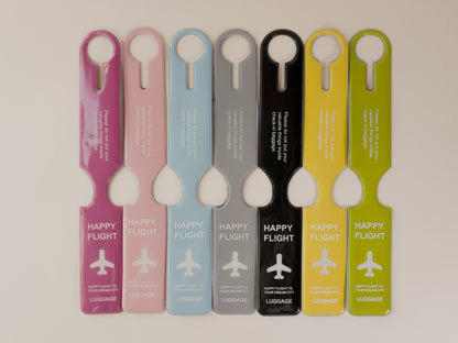 Happy Flight Travel Bag Tags